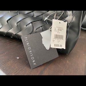 New, vintage Plinio Visona leather clutch